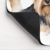 ヨークシャーテリアクリスマスリースフェスティバルカップ マウスパッド (コーナー)