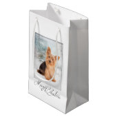 ヨークシャーテリアクリスマス抱き枕 スモールペーパーバッグ (正面アングル)