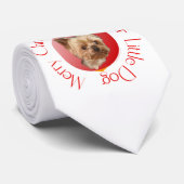 ヨークシャーテリアクリスマス ネクタイ (ロール)