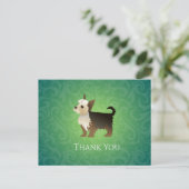 ヨークシャーテリアサンキューユーデザイン ポストカード (スタンド正面)