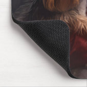 ヨークシャーテリアサンタクロースフェスティバルクリスマス マウスパッド (コーナー)