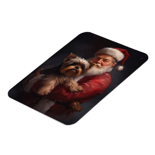 ヨークシャーテリアサンタクロースフェスティバルクリスマス マグネット (左側)