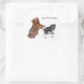 ヨークシャーテリアショップTil You Drop ラウンドシール (バッグ)