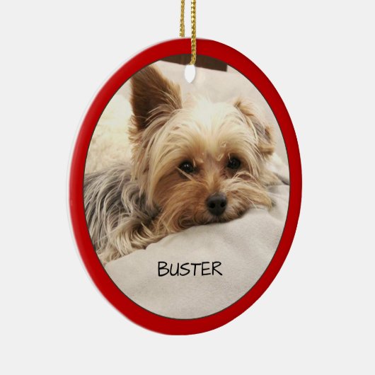 ヨークシャーテリアテリアドパーソナライズされたッグ  セラミックオーナメント (右)