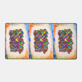 ヨークシャーテリアデスクBGマット デスクマット