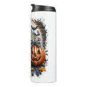 ヨークシャーテリアドグハロウィーンスクエア タンブラー (回転右)