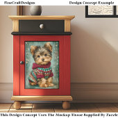 ヨークシャーテリアドッグのクリスマスセーターDS2Lデコページ 薄葉紙