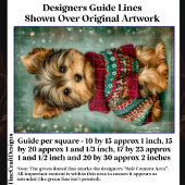 ヨークシャーテリアドッグのクリスマスセーターDS2Lデコページ 薄葉紙