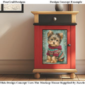 ヨークシャーテリアドッグのクリスマスセーターDS2Rデコページ 薄葉紙