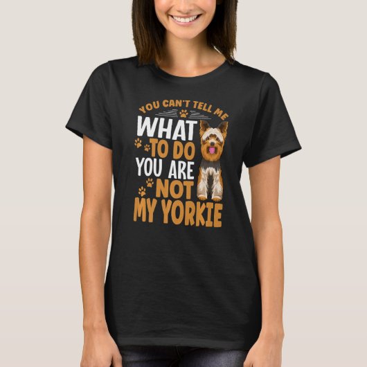 ヨークシャーテリアドッグアパレルYorkshire Terrier Owner 2 Tシャツ (正面)