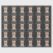 ヨークシャーテリアドッグギフトのヨークシャーの愛人 ラッピングペーパー (フラット)