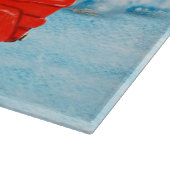 ヨークシャーテリアドッグクリスマスデリバリートラック カッティングボード (角)