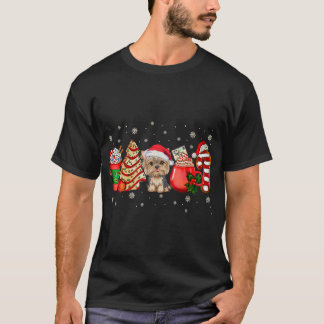ヨークシャーテリアドッグクリスマスパジャマスコーヒーラテマグ Tシャツ
