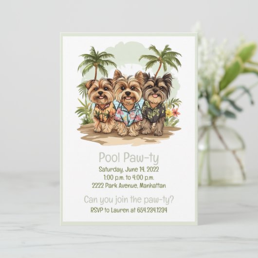 ヨークシャーテリアドッグスハワイアンシャツ 招待状 (スタンド正面)