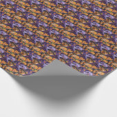 ヨークシャーテリアドッグハロウィーンウィッチとカボチャ ラッピングペーパー (角)