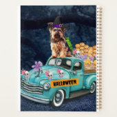 ヨークシャーテリアドッグハロウィーントラック怖い夜 プランナー手帳 (裏面)