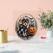 ヨークシャーテリアドッグハロウィーン アクリルサイン (ウェディング)