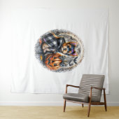 ヨークシャーテリアドッグハロウィーン タペストリー (インサイチュ(横))