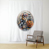 ヨークシャーテリアドッグハロウィーン タペストリー (インサイチュ)