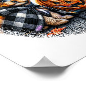 ヨークシャーテリアドッグハロウィーン ポスター (角)