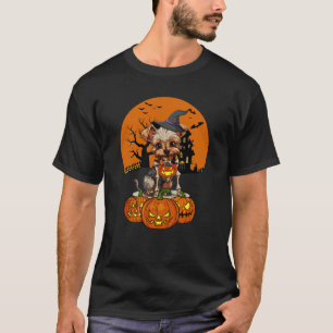 ヨークシャーテリアドッグハロウィーン Tシャツ