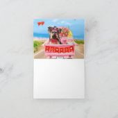 ヨークシャーテリアドッグバレンタインデートラックハート カード (内部)