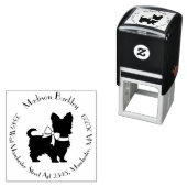 ヨークシャーテリアドッグパピーヨークシャーテリア セルフインキングスタンプ (インサイチュ)