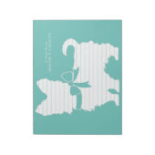 ヨークシャーテリアドッグパピーヨークシャーテリア ノートパッド (回転)