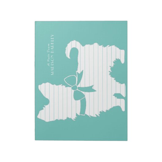 ヨークシャーテリアドッグパピーヨークシャーテリア ノートパッド (回転)