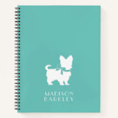 ヨークシャーテリアドッグパピーヨークシャーテリア ノートブック (正面)