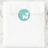 ヨークシャーテリアドッグパピーヨークシャーテリア ラウンドシール (バッグ)