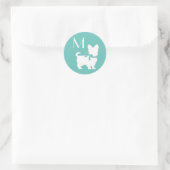 ヨークシャーテリアドッグパピーヨークシャーテリア ラウンドシール (バッグ)