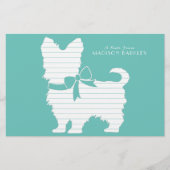 ヨークシャーテリアドッグパピーヨークシャーテリア 便箋 (正面)