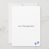 ヨークシャーテリアドッグパーソナライズされたハッピーバースデーフラット カード (裏面)