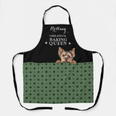 ヨークシャーテリアドッグポープリントカスタム エプロン (正面)