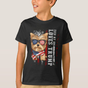 ヨークシャーテリアドッグヨークシャーテリア私の犬もTruを愛 Tシャツ