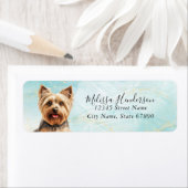 ヨークシャーテリアドッグ差出人住所ラベル ラベル (インサイチュ)