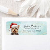 ヨークシャーテリアドッグ差出人住所ラベル ラベル (インサイチュ)