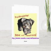 ヨークシャーテリアハッピーニューイヤーカード シーズンカード (裏面)