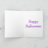 ヨークシャーテリアハロウィーングリーティングカード カード (内部)