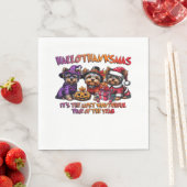 ヨークシャーテリアハロウィーンサンクスギビングクリスマス スタンダードランチョンナプキン (インサイチュ)