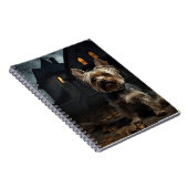 ヨークシャーテリアハロウィーン怖 ノートブック (右側)