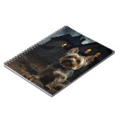 ヨークシャーテリアハロウィーン怖 ノートブック (左側)