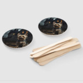 ヨークシャーテリアハロウィーン怖 ハンドファン (組立なし)