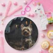 ヨークシャーテリアハロウィーン怖 ペーパープレート (パーティー)