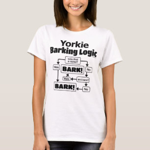 ヨークシャーテリアバーキング論理 Tシャツ