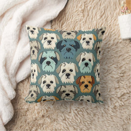 ヨークシャーテリアパターン クッション