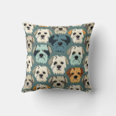 ヨークシャーテリアパターン クッション (裏面)