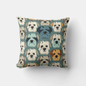 ヨークシャーテリアパターン クッション (正面)