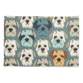 ヨークシャーテリアパターン 枕カバー (裏面)